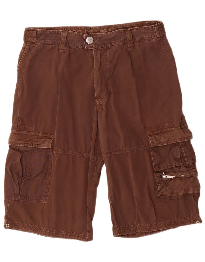 Pantalones cortos cargo para hombre North Sails IT 54 2XL W32 Algodón marrón