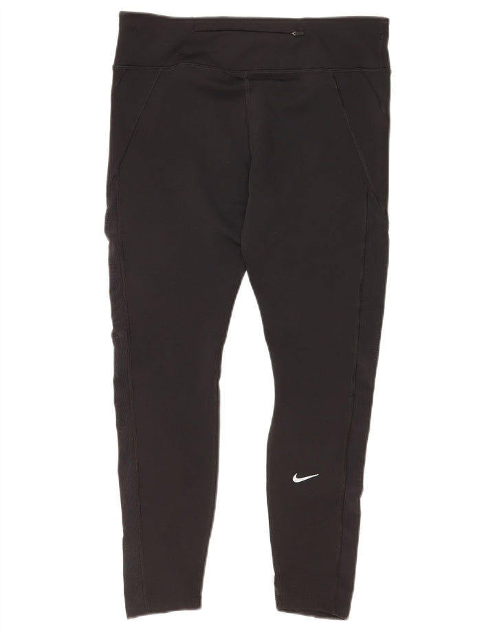 Leggings Nike Dri Fit para mujer, talla grande, poliéster negro