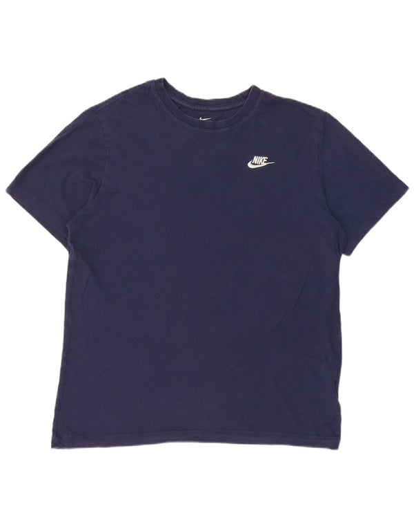 Camiseta Nike Hombre Top Medium Azul Marino Algodón