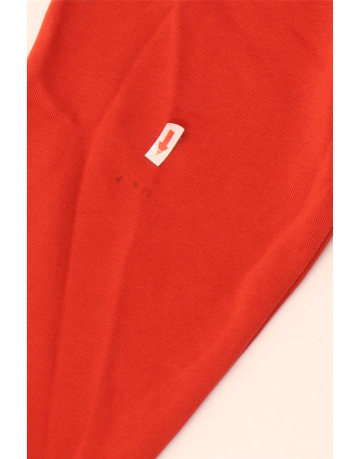 Zara Hombre Zip Sudadera Con Capucha Suéter Pequeño Algodón Rojo