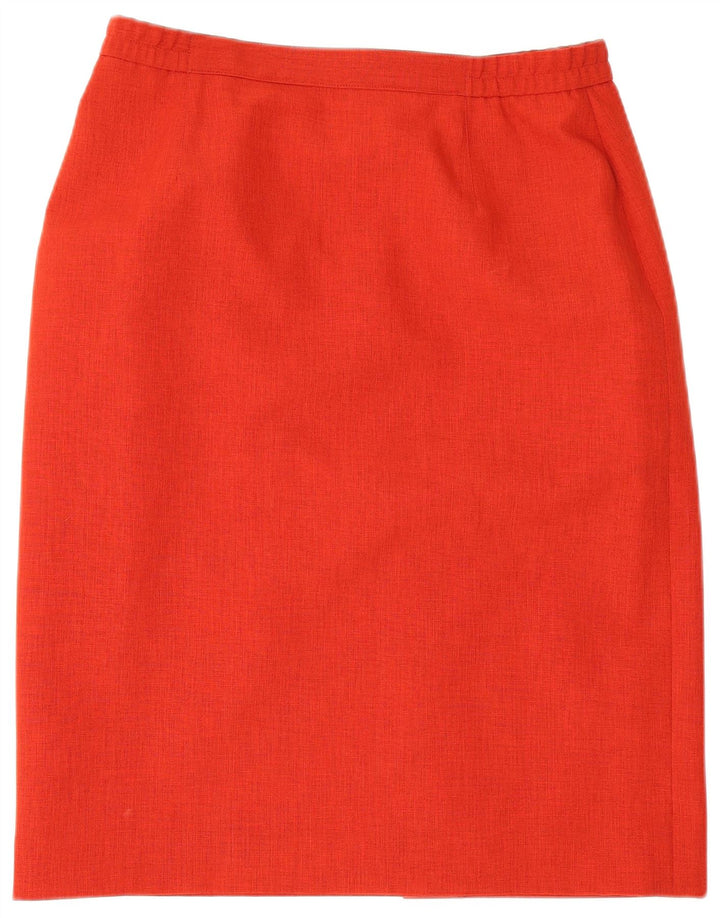 Eastex Falda lápiz para mujer UK 16 Large W30 Poliéster rojo