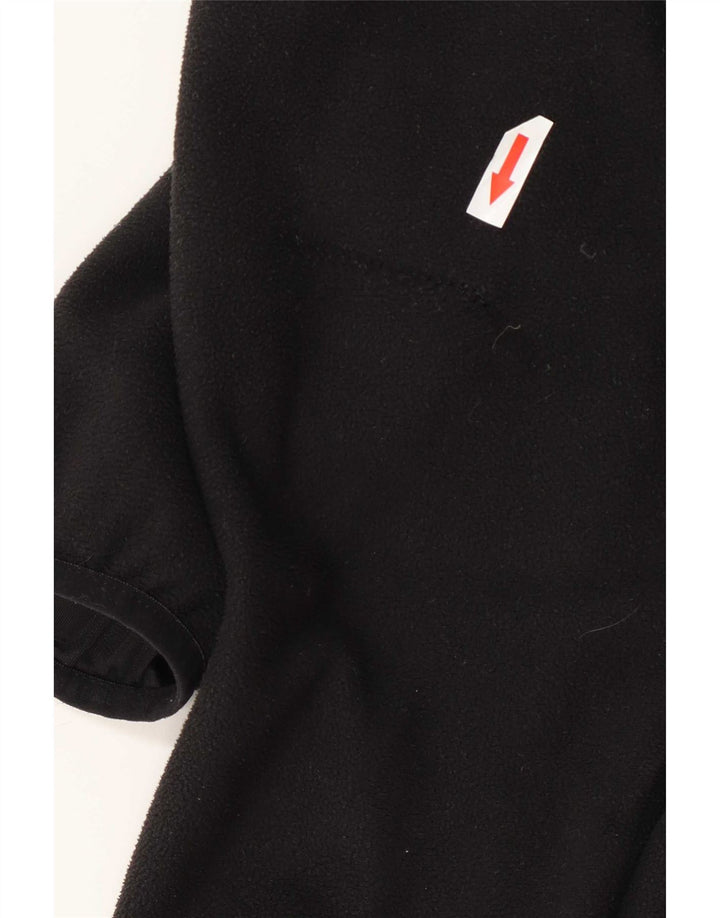 The North Face Chaqueta polar con forro para hombre, talla 40, poliéster negro grande