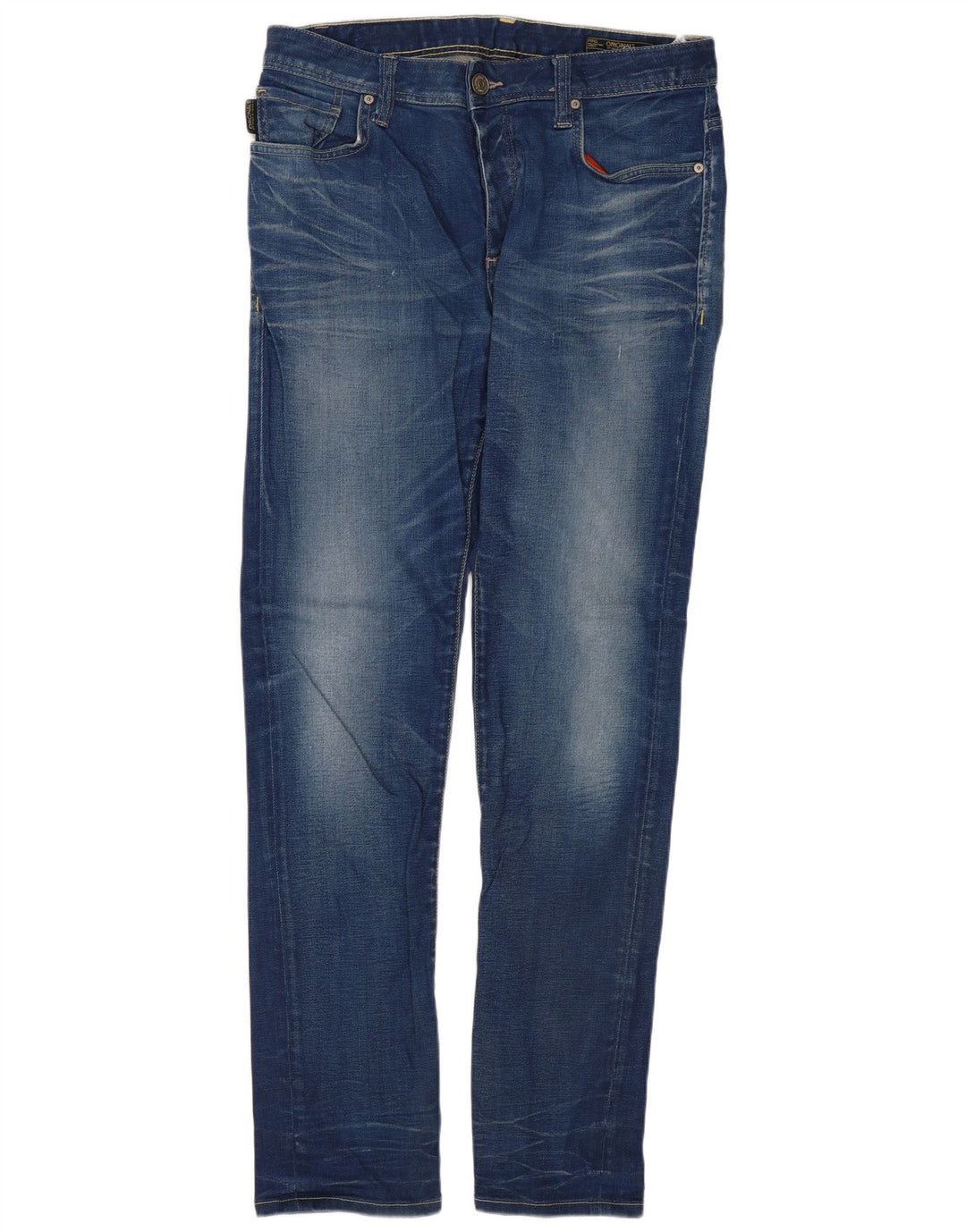 JACK & JONES Vaqueros ajustados para hombre W32 L32 Algodón azul