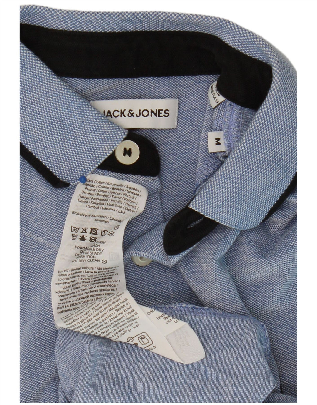 Polo Jack & Jones Hombre Algodón Azul Medio