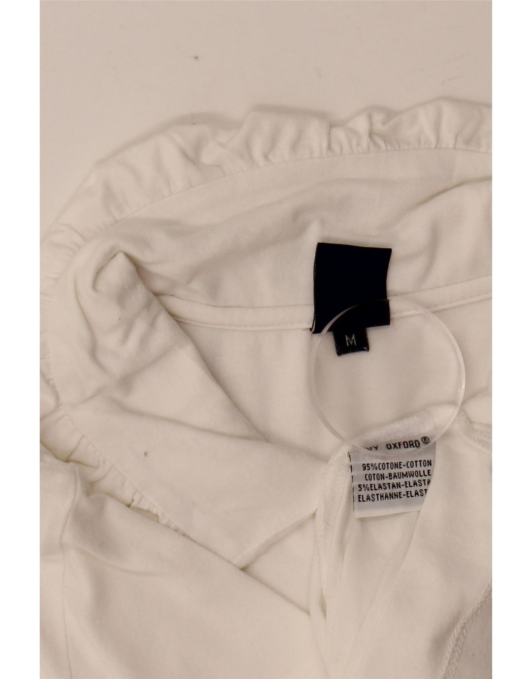 IVY OXFORD Polo para mujer UK 12 Algodón blanco mediano