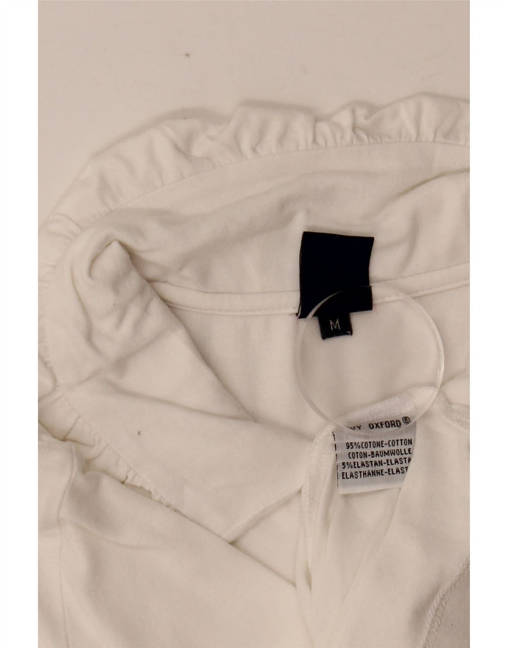 IVY OXFORD Polo para mujer UK 12 Algodón blanco mediano