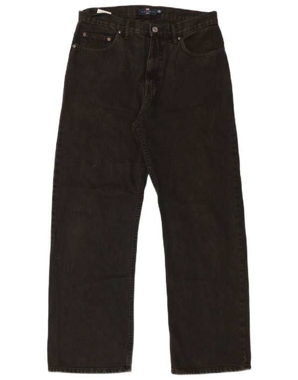 Marks & Spencer Vaqueros rectos Blue Harbor para hombre W32 L29 Algodón negro