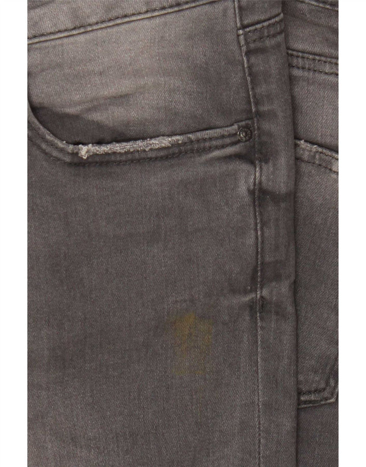 Zara Jeans Cortos Mujer EU 40 Mediano W30 L25 Algodón Gris