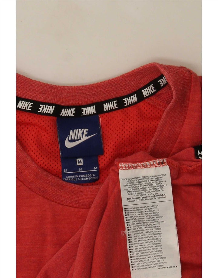 Camiseta Nike Hombre Top Medium Rojo Rayas Algodón