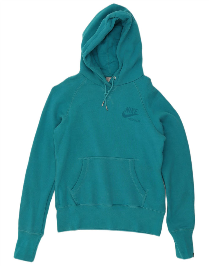 Nike - Sudadera con capucha para mujer (talla 40), color azul medio