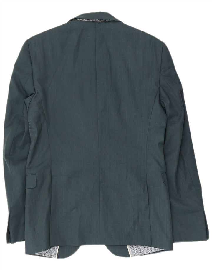 Zara Chaqueta Blazer De 2 Botones Para Hombre UK 36 Small Verde