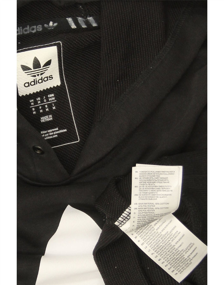 ADIDAS Hombre Skateboarding Graphic Sudadera con capucha Jumper Medium Negro Algodón