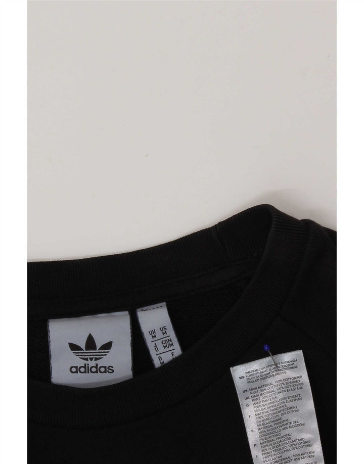 Adidas Hombre Sudadera Jumper Medium Negro Algodón