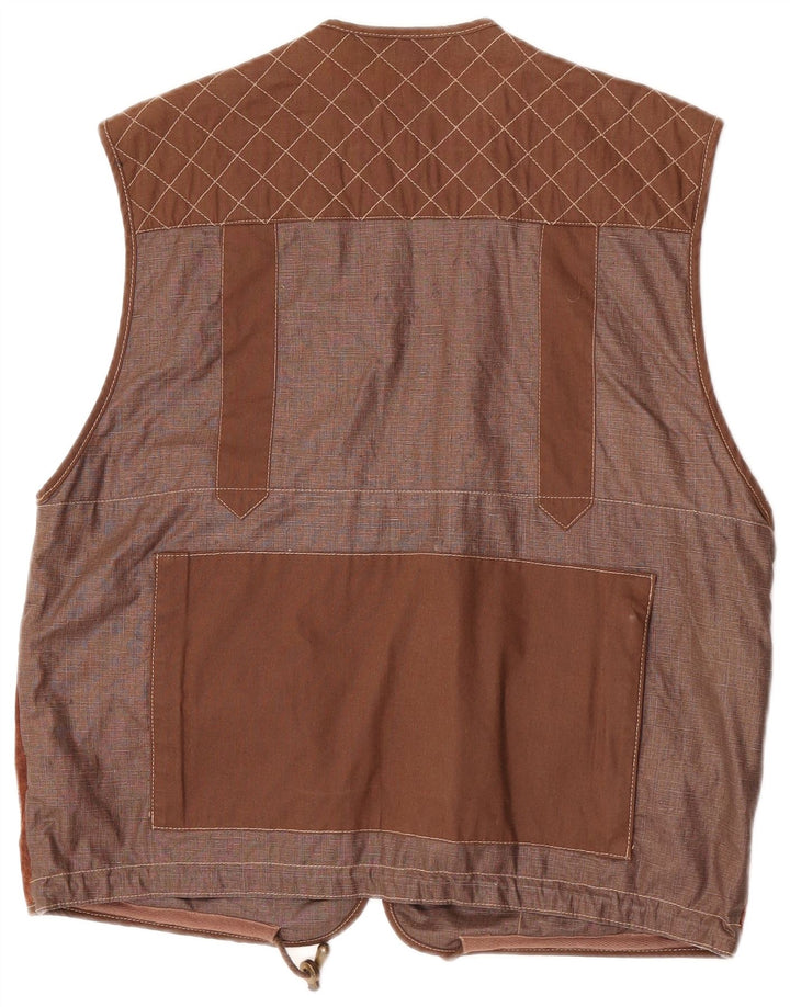 Conbipel Chaqueta utilitaria Natural Wear para hombre IT 48 Marrón medio Colorblock