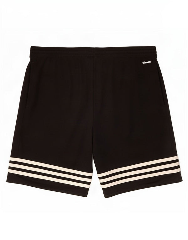 Adidas Boys Climalite Sport Shorts 13-14 Years XL Black Polyester