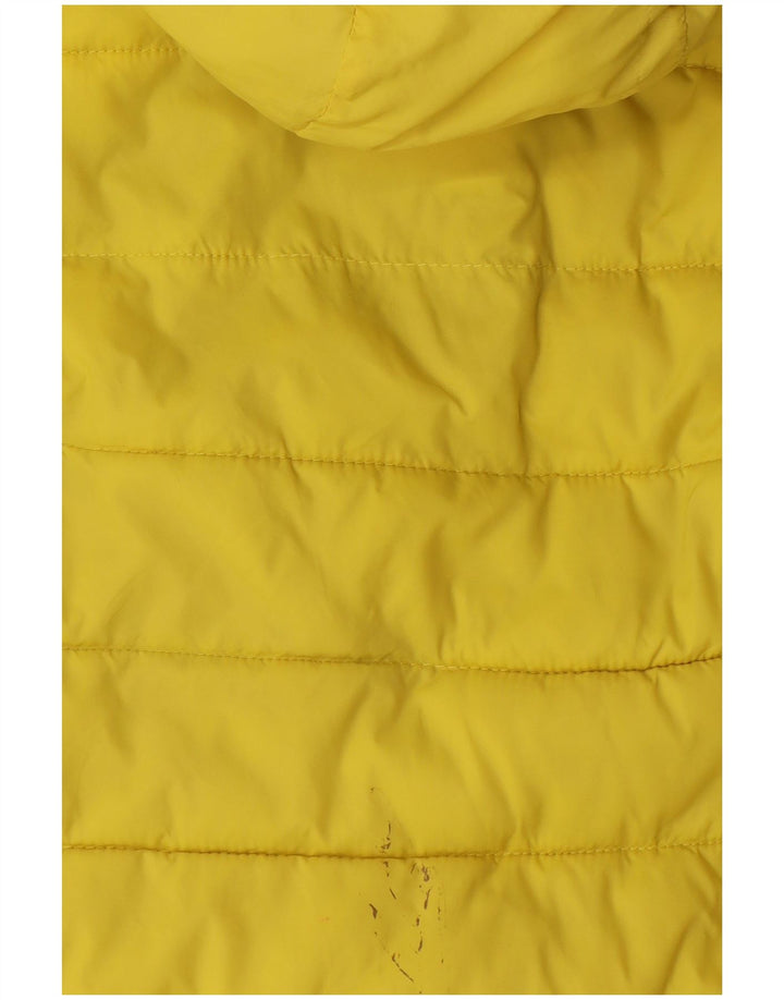 Superdry Chaqueta Acolchada Con Capucha Para Mujer UK 40 Small Poliéster Amarillo