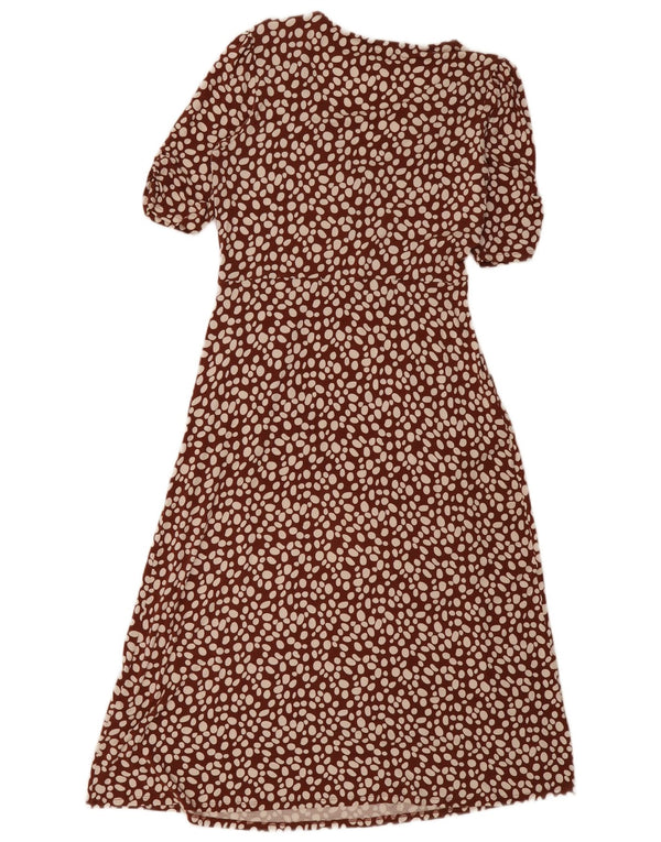 Vestido largo Boden para mujer UK 42 Marrón medio manchado