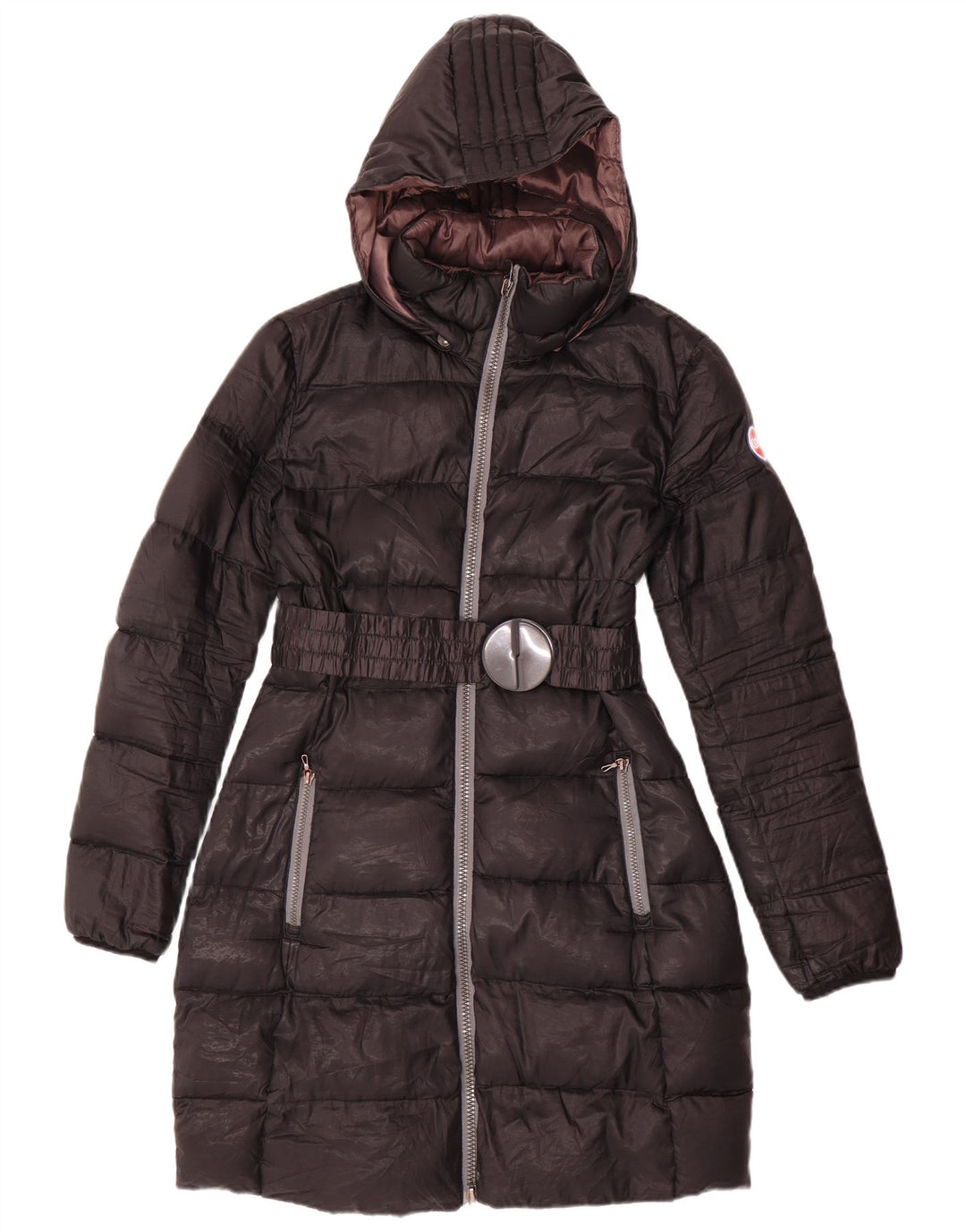 Colmar Abrigo acolchado con capucha para mujer UK 44 Mediano Negro