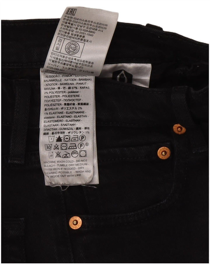 Levi's Vaqueros Rectos Ribcage Para Mujer W26 L29 Algodón Gris