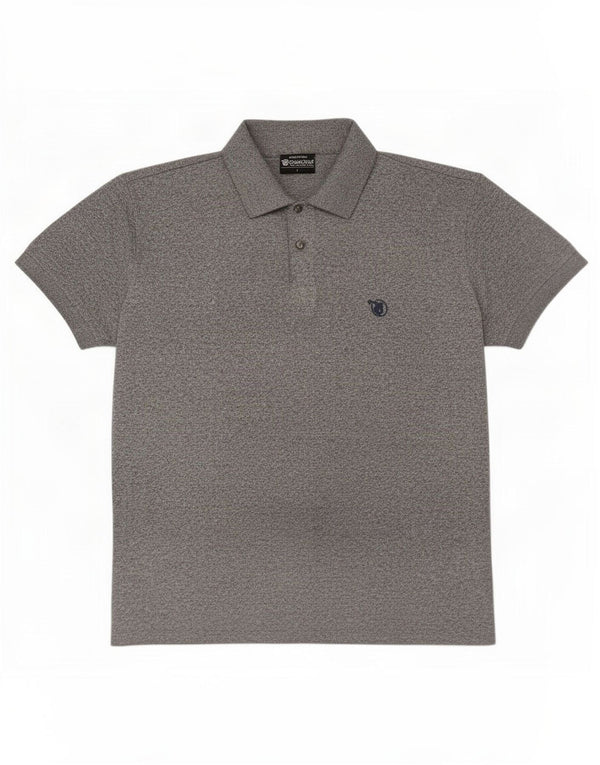 Gymnasium Polo para hombre grande gris moteado
