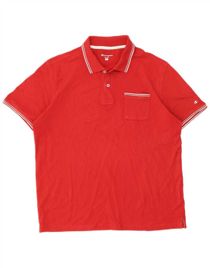 Champion Polo Easy Fit para Hombre XL Rayas Rojas
