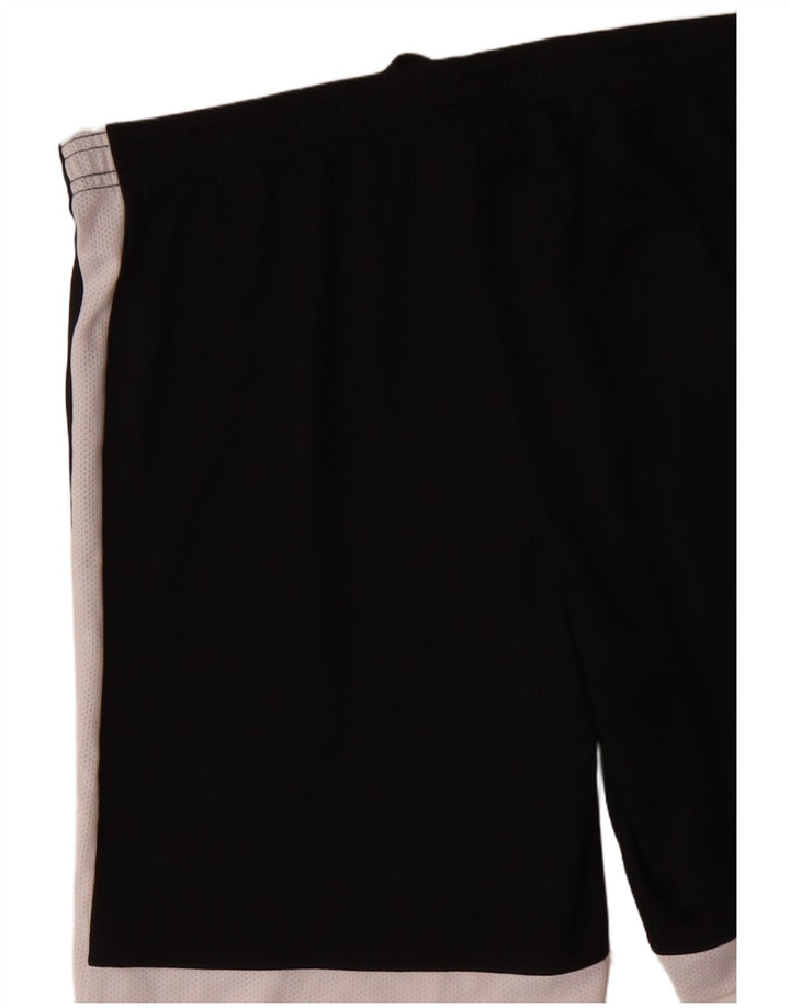Nike Pantalones cortos deportivos Dri Fit para mujer UK 44 Mediano Negro Colorblock Poliéster