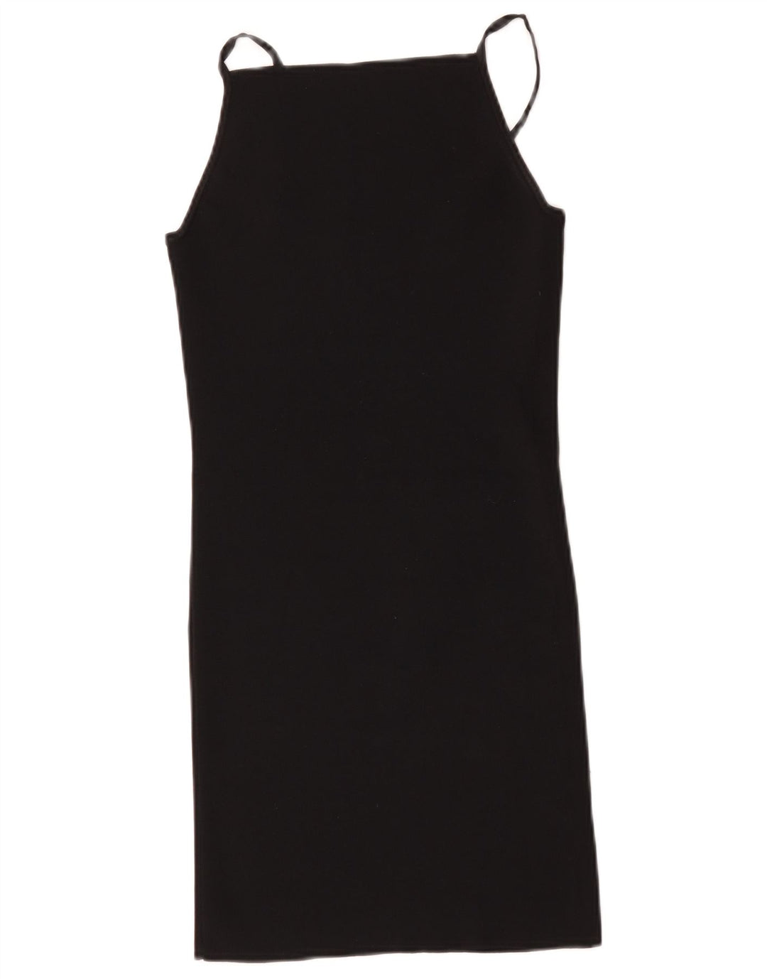 Zara Mujer Vestido Slip UK 8 Small Negro