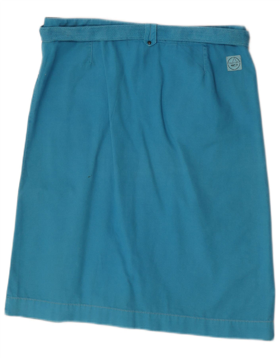 Murphy & Nye Falda Recta Mujer W30 Algodón Azul Medio