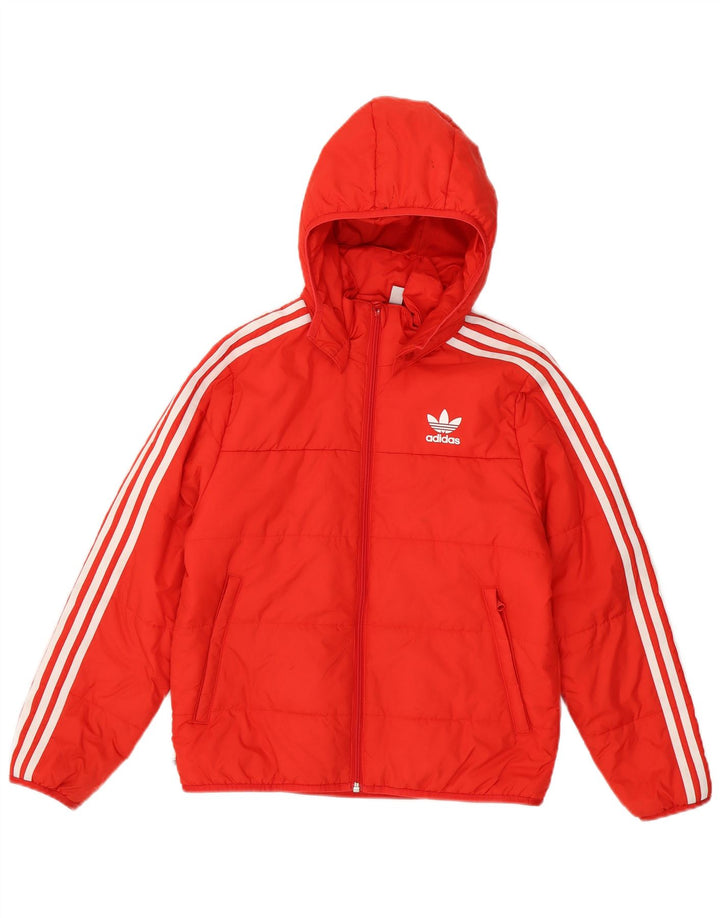 ADIDAS Chaqueta acolchada con capucha para niño 11-12 años Rojo Poliéster
