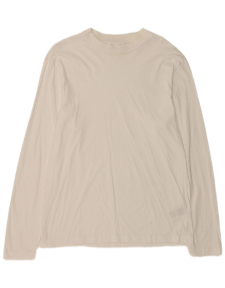 Calvin Klein Hombre Top Manga Larga XL Algodón Blanco