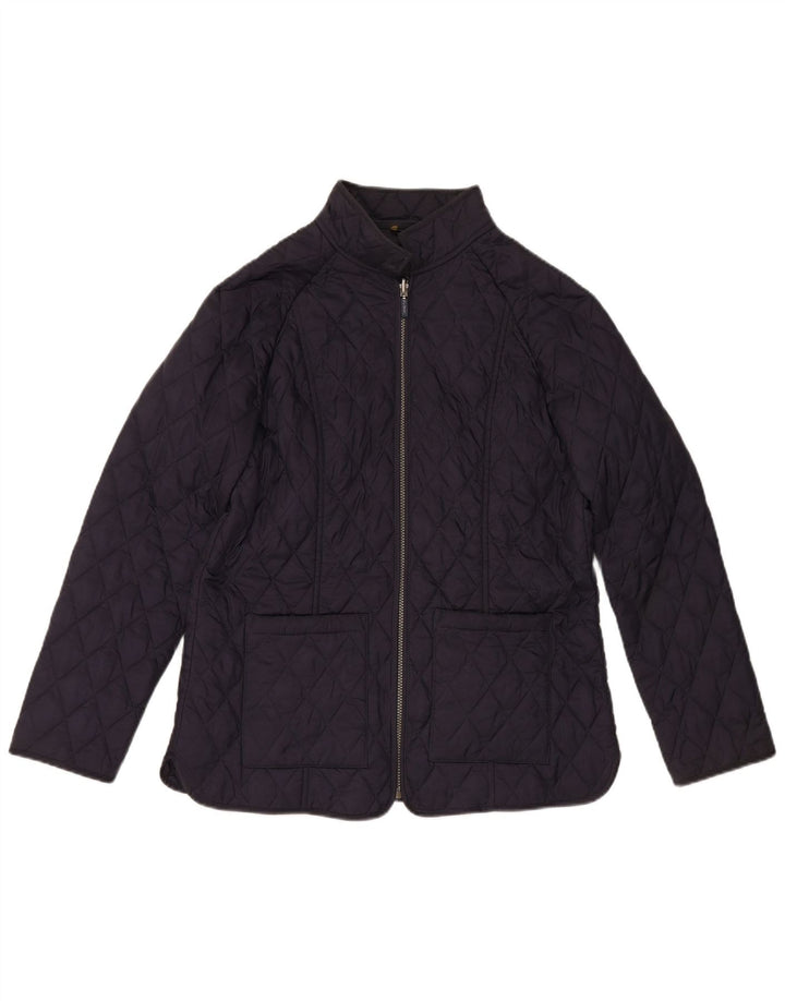 BARBOUR Chaqueta acolchada para mujer UK 40 Grande Poliamida azul marino