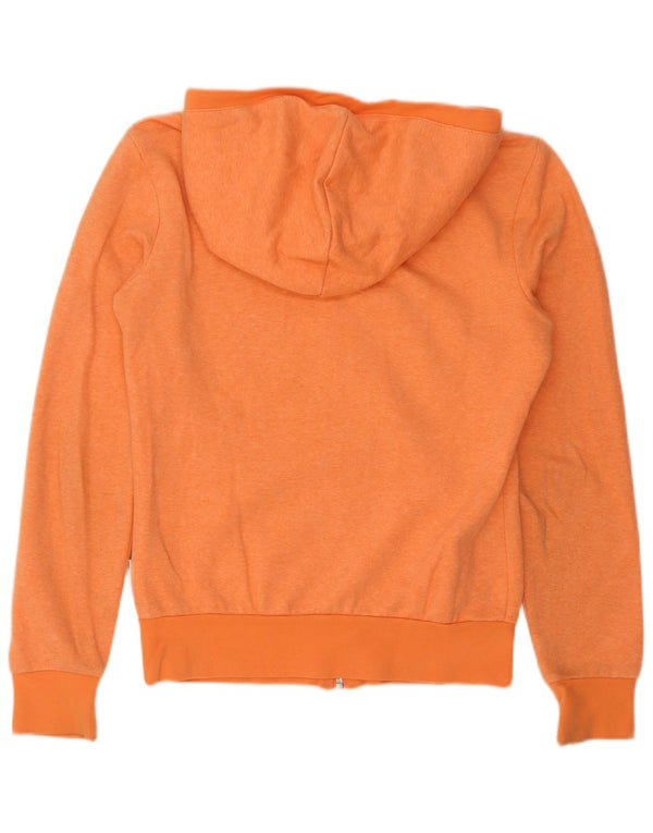 Adidas Sudadera con capucha y cremallera para mujer UK 8 Small Naranja Algodón