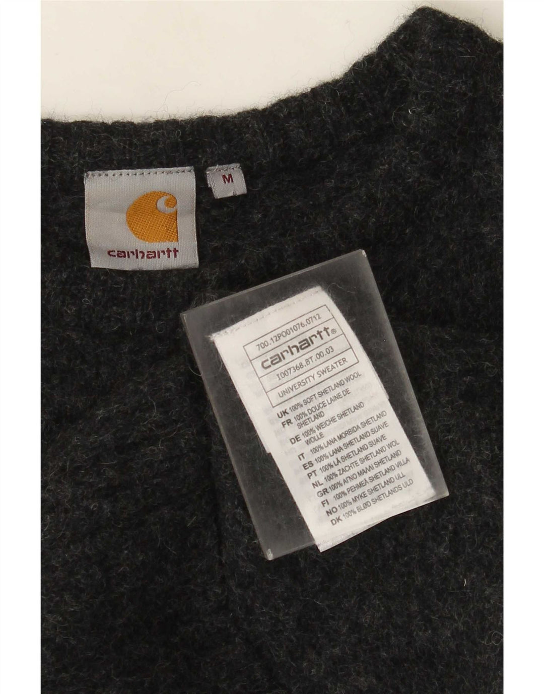 Carhartt Suéter con Cuello Redondo para Niños 7-8 Años Lana Gris Medio