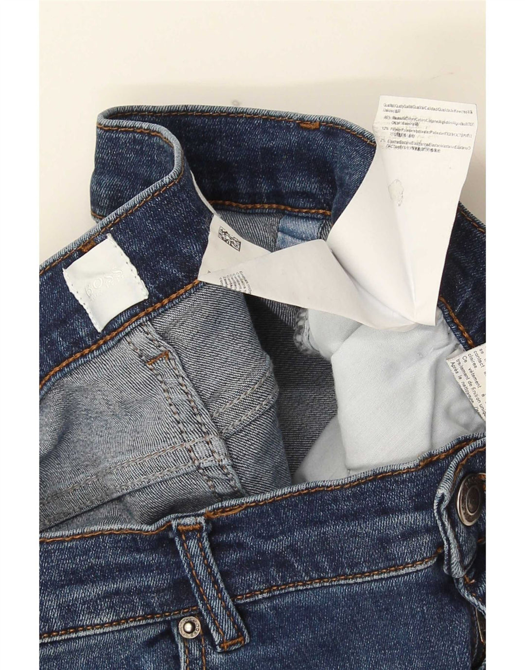Vaqueros Hugo Boss Mujer Slim W30 L32 Algodón Azul