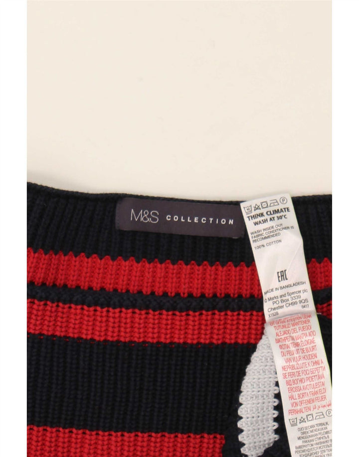 Marks & Spencer Jersey con cuello barco para mujer, talla 40, talla M, multicolor