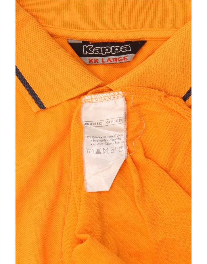 Kappa Polo Hombre 2XL Naranja Algodón