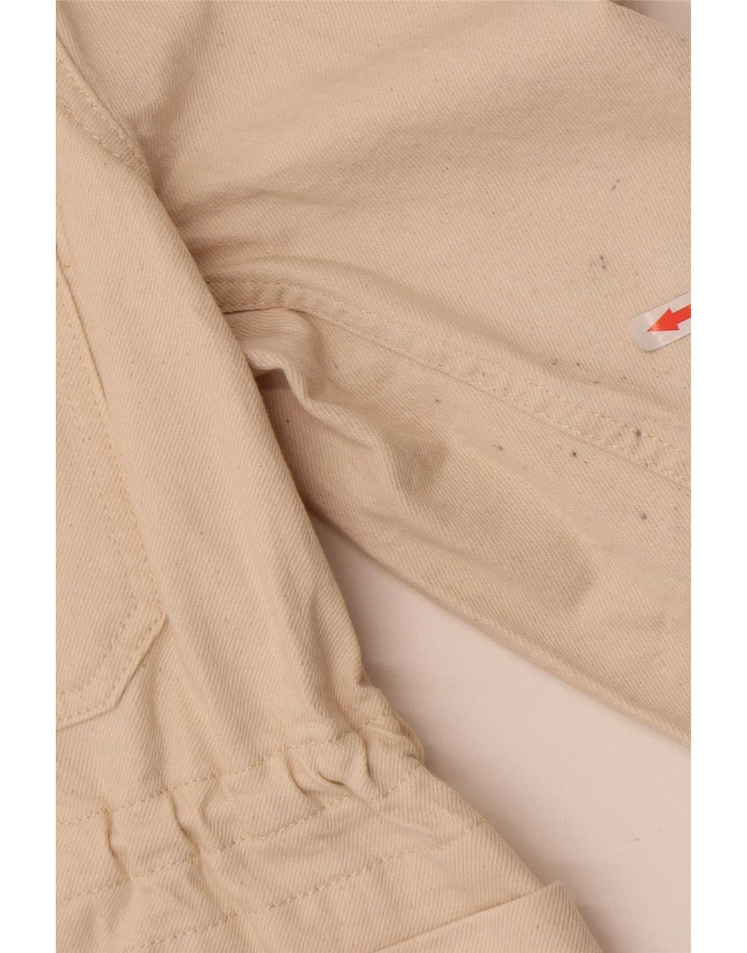 Chaqueta utilitaria vaquera para mujer Reiss UK 14 Mediana de algodón blanco roto