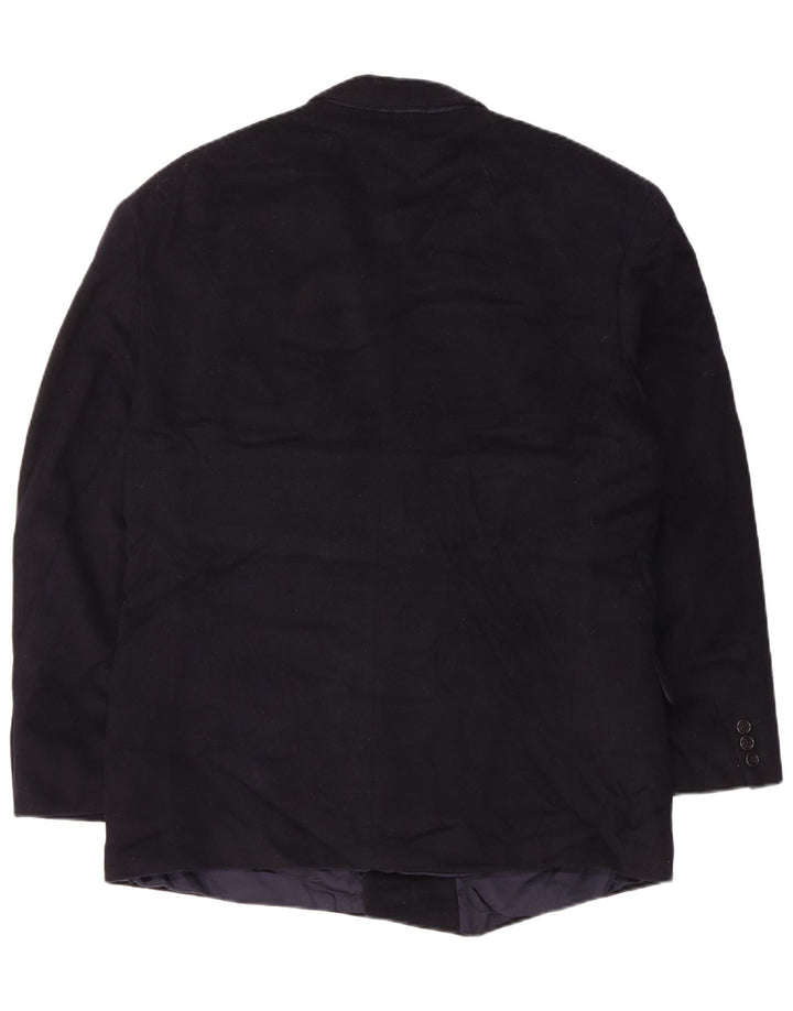 Hugo Boss Chaqueta tipo blazer con doble botonadura para hombre EU 48 Lana azul marino mediana