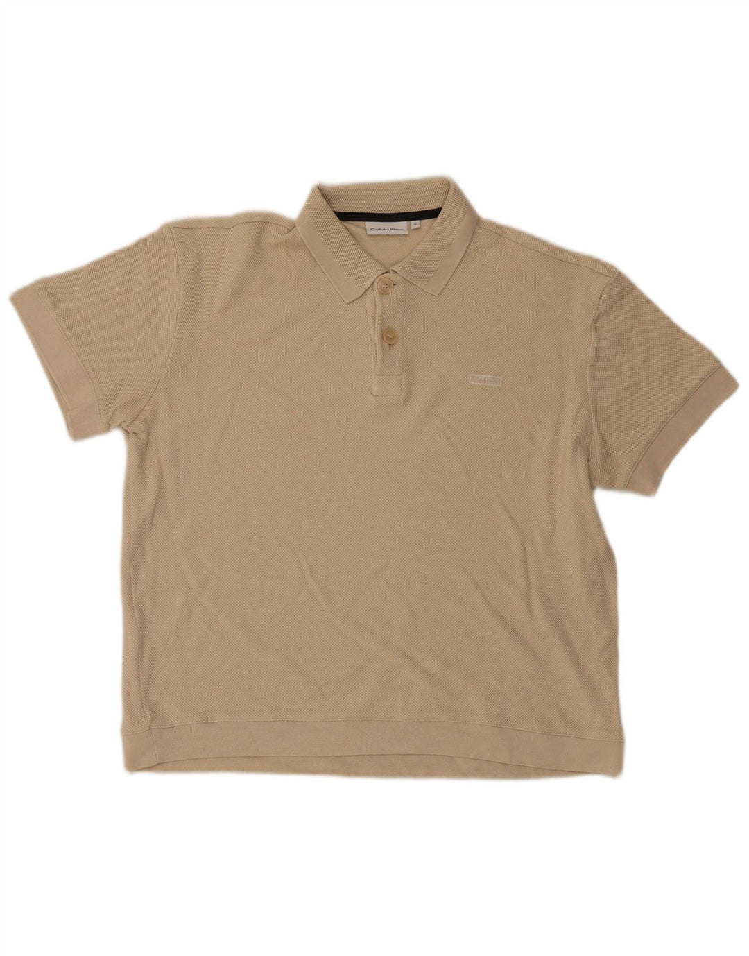 Polo Calvin Klein Hombre Beige Medio