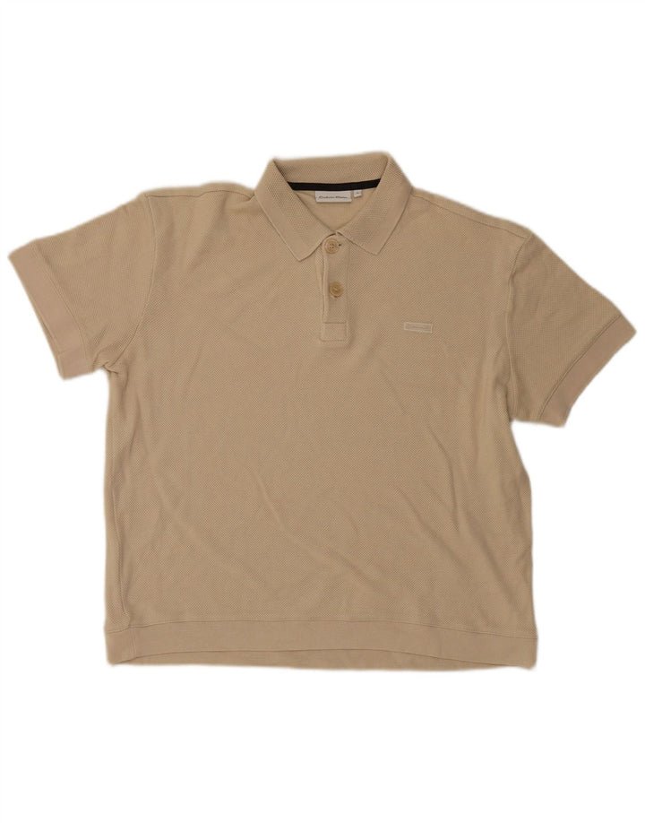 Polo Calvin Klein Hombre Beige Medio