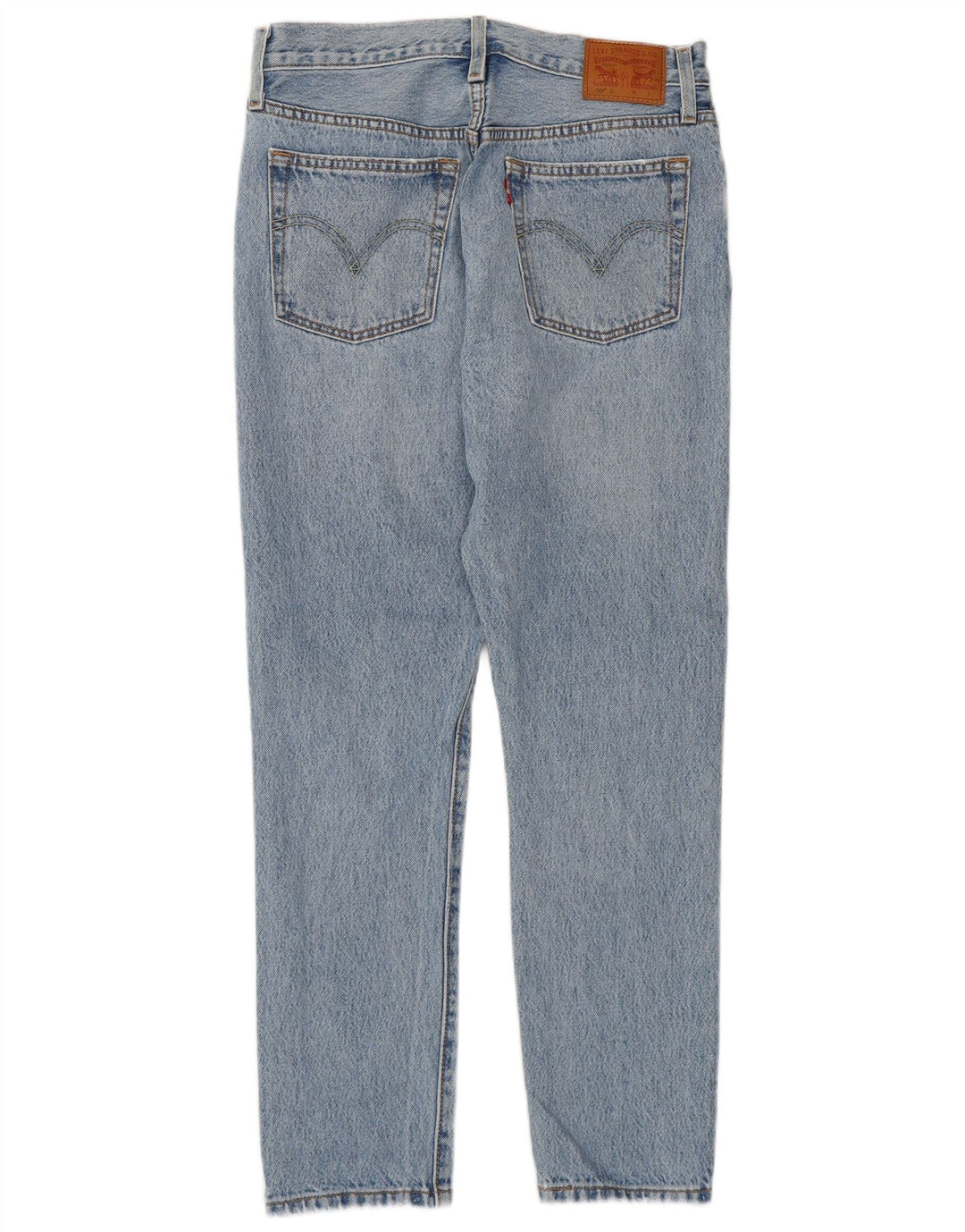 LEVI'S Vaqueros ajustados desgastados 501 para mujer W28 L28 Algodón azul