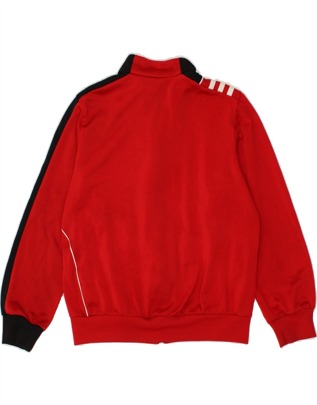 ADIDAS Boys Tracksuit Top Jacket 11-12 Years Red Colourblock Polyester Vintage Adidas and Second-Hand Adidas from Messina Hembry 
