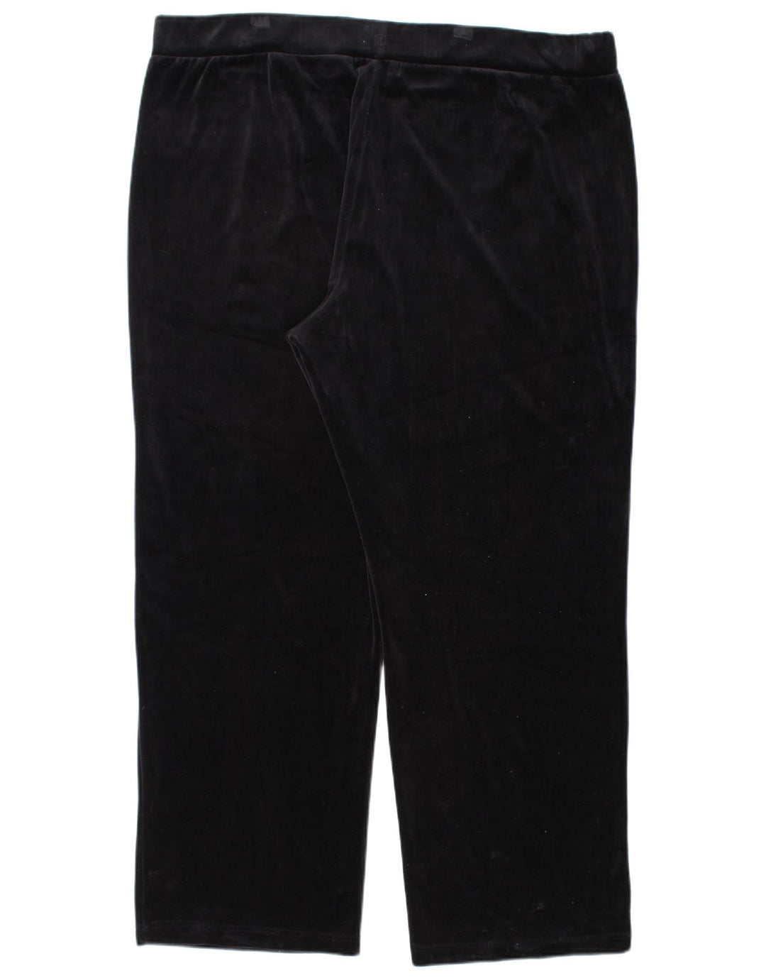 RALPH LAUREN Pantalones de chándal de terciopelo para mujer UK 22 3XL Algodón negro