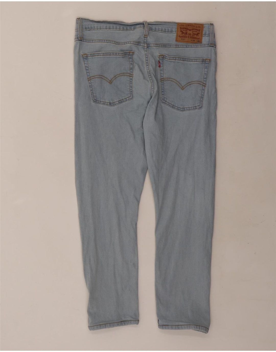 LEVI'S Vaqueros pitillo recortados 510 para hombre W34 L25 Algodón azul