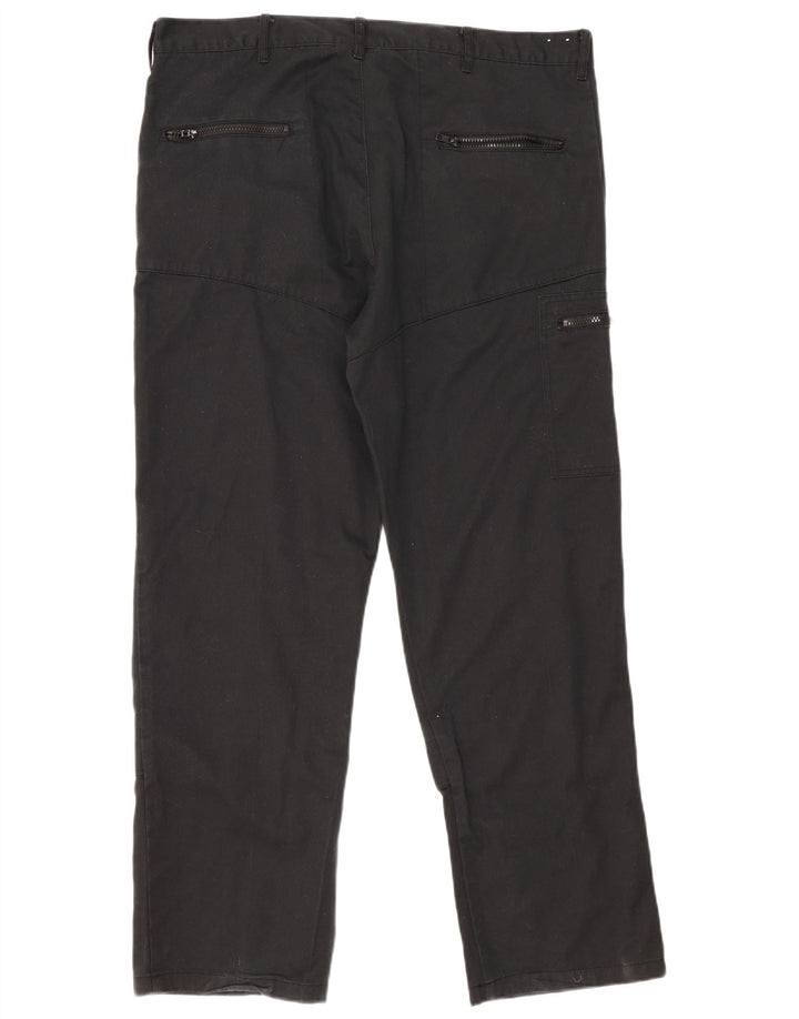 Dickies Pantalones cargo rectos para hombre W38 L31 Poliéster negro