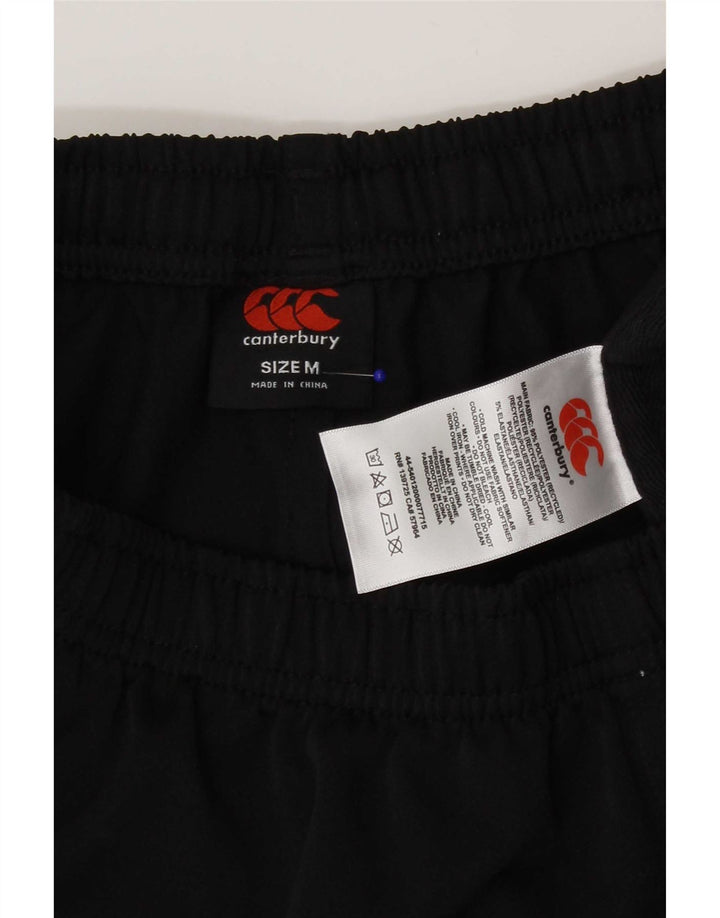 Canterbury Pantalones cortos deportivos para mujer UK 12 Mediano Negro Poliéster