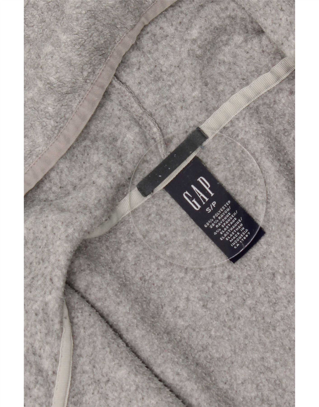Gap Chaqueta polar extragrande con capucha para mujer UK 10 Small Grey Poliéster