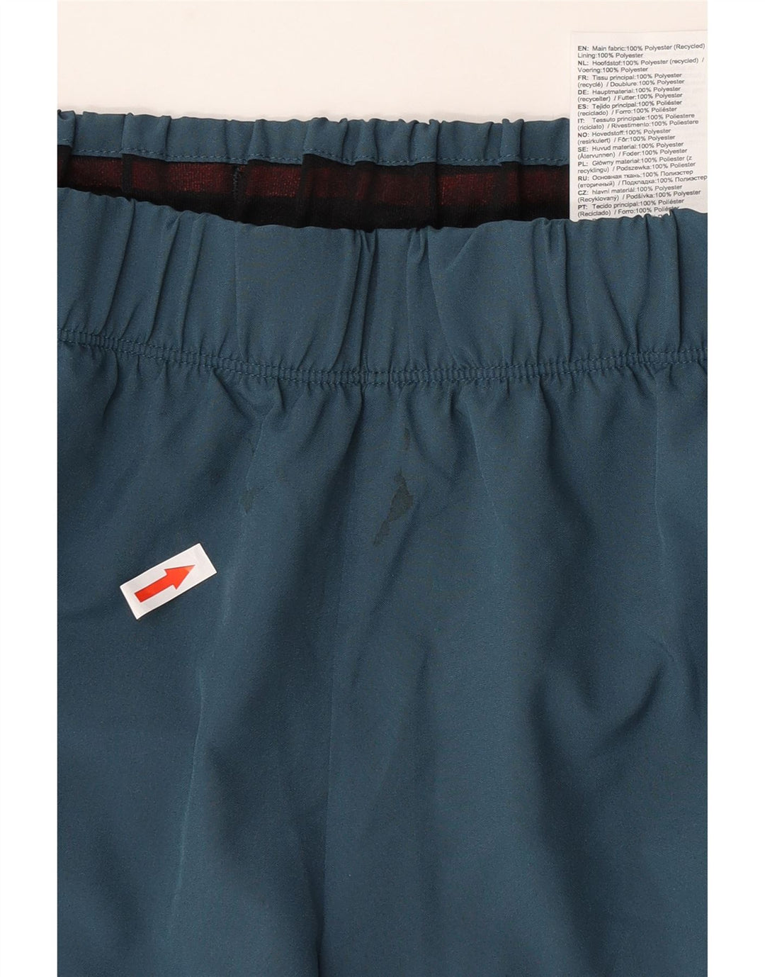 Asics Mens Graphic Sport Shorts Medio Azul Marino Poliéster
