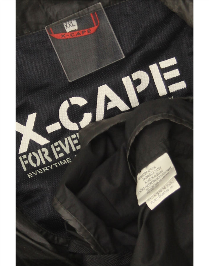 X-CAPE Chaqueta utilitaria para hombre UK 44 2XL Algodón negro