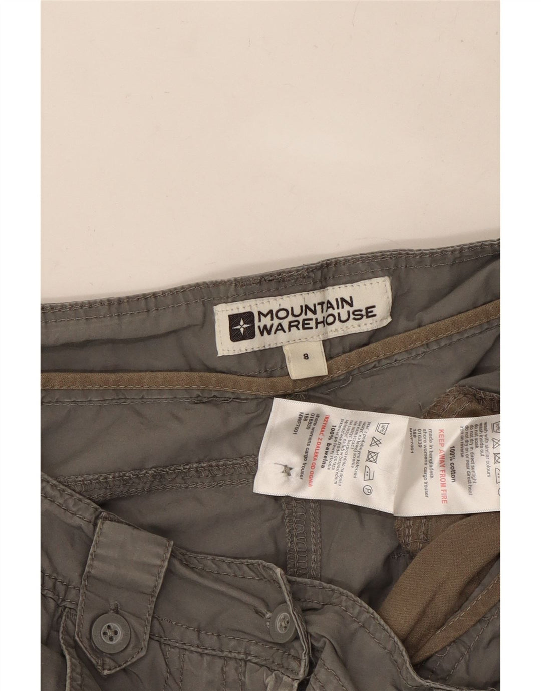 MOUNTAIN WAREHOUSE Pantalones casuales rectos para mujer UK 8 Small W27 L30 Gris